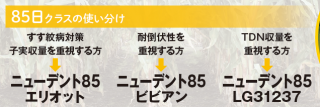 85日クラスの使い分け